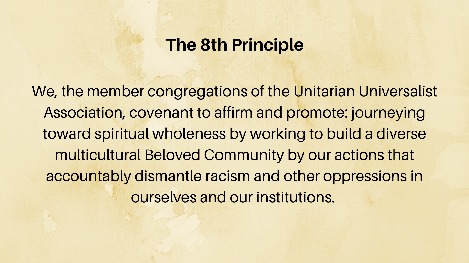 The 8th Principle
